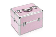 Jolifin Mobiler Kosmetik Koffer pink Glitter - B-Ware