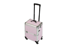 Jolifin Trolley Koffer pink Glitter - B-Ware