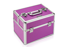 Mobile cosmetics case purple