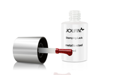 Jolifin Stamping-Lack - metallic-steel red 11ml