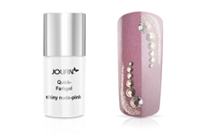 Jolifin Carbon Quick-Farbgel - shiny nude-pink 11ml