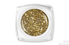 Jolifin LAVENI Farbgel - gold Glitter 5ml
