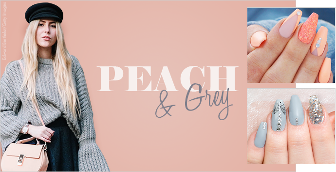 Peach & Grey